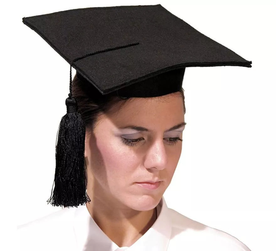 Birrete de Graduado en dos piezas