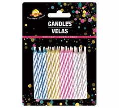 Blister of 24 Birthday Candles