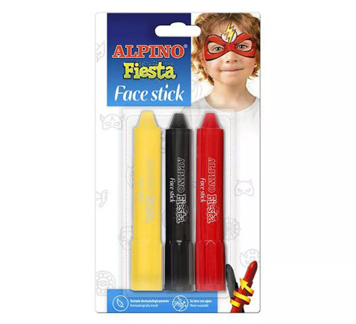Blíster de 3 Alpino Face Stick de Super Héroes