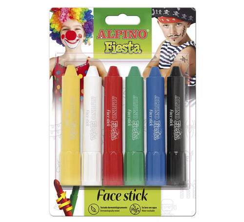 Blíster de 6 Alpino Face Stick Colores Variados