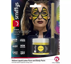 Fluorescent yellow liquid latex blister with applicator