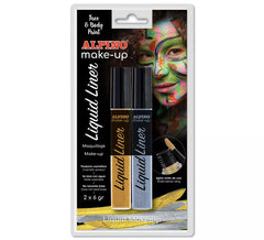Gold and Silver Liner Liquid Makeup Blister (2 units of 6 grams)