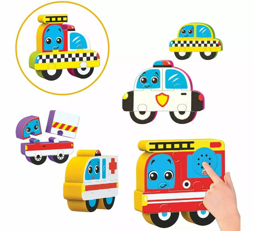 Translation missing: en.Bloques de Puzzles de Figuras de Vehículos con Sonido