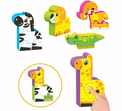 Zoo Figure Puzzle Blocks with Sound