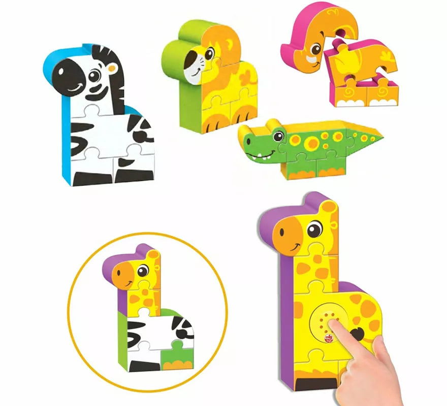 Translation missing: en.Bloques de Puzzles de Figuras del Zoo con Sonido