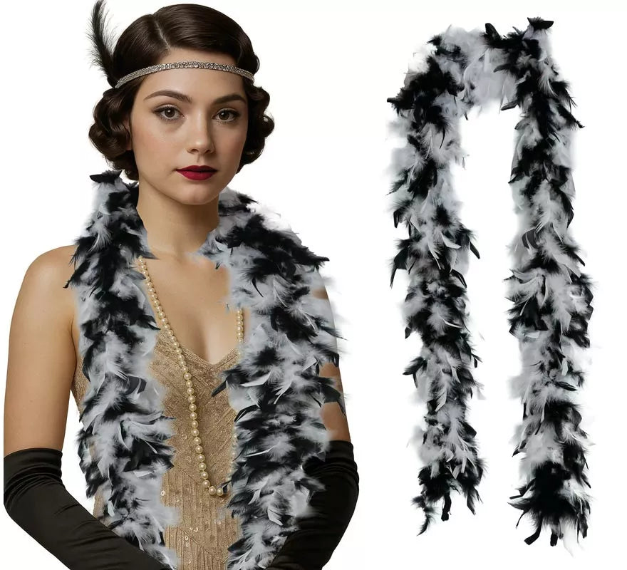 Boa de 80 g de plumas en varios colores
