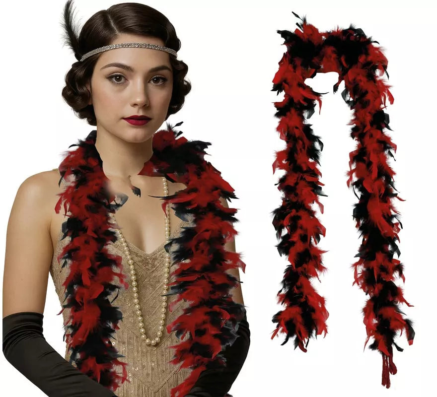Boa de 80 g de plumas en varios colores