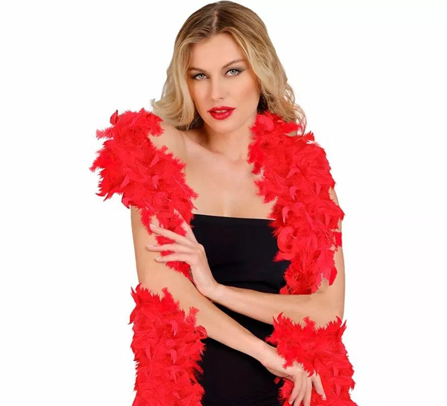Boa de Plumas de 1,80 m y 80 g en varios colores