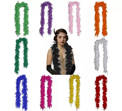 Boa de Plumas de 80 g en varios colores