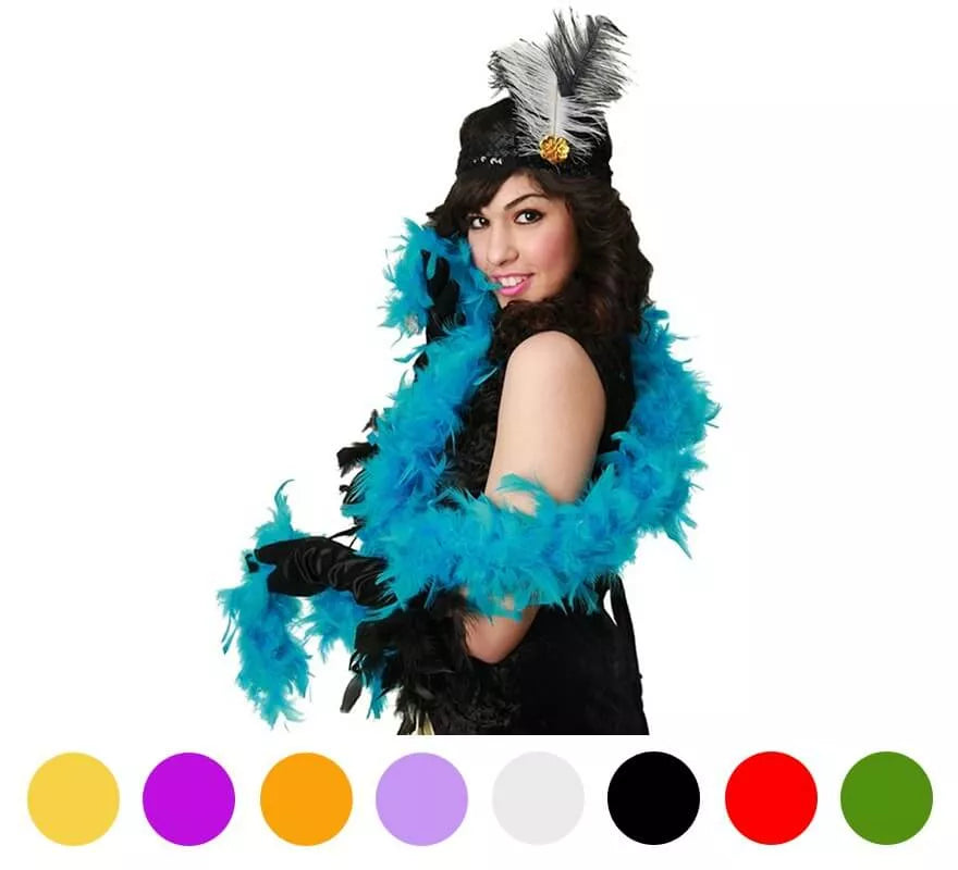 Boa de Plumas en varios colores 66 gr y 200 cm