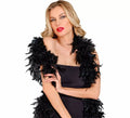 Boa de Plumas negra de 1,80 m y 50 g