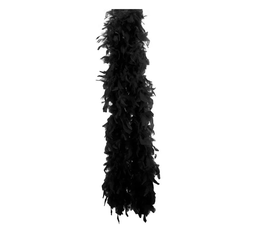 Boa de Plumas negra de 1,80 m y 50 g