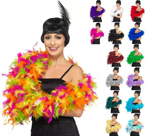 Boa Deluxe de Plumas 180 cm 80 g en varios colores