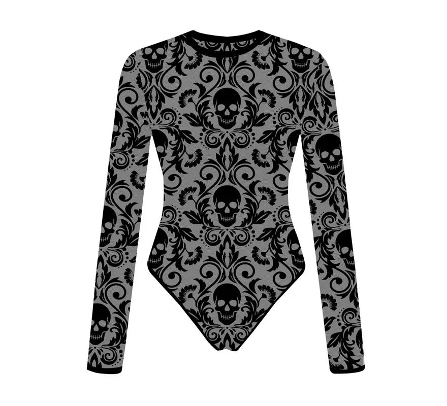 Body Calado Calaveras para mujer