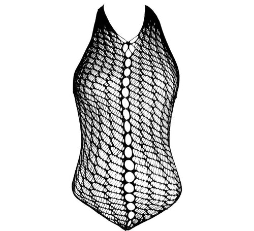 Body de Rejilla negro con Pedrería para mujer