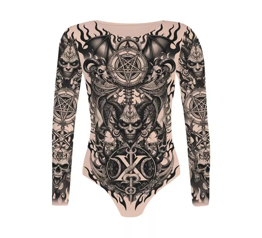 Body del Diablo Efecto Tatuajes para mujer
