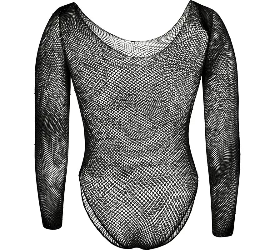 Body negro con Pedrería para mujer