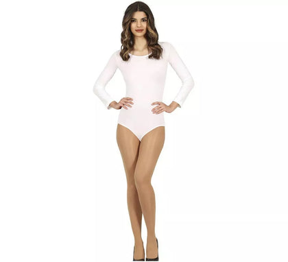 Body o Maillot Blanco manga larga para mujer
