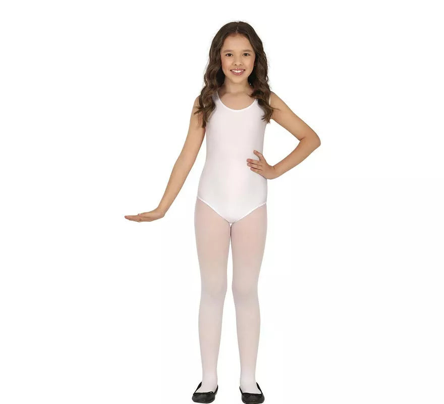 Translation missing: en.Body o Maillot Blanco sin mangas para niños