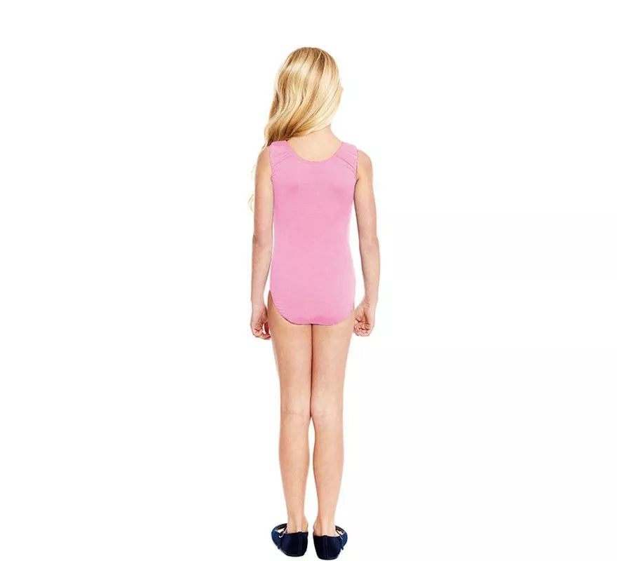 Body o Maillot con tirante ancho rosa para niña