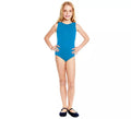 Body o Maillot con tirante ancho turquesa para niña