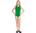 Body o Maillot con tirante ancho verde para niña