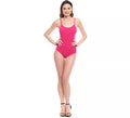 Body o Maillot de punto con tirantes fucsia para mujer