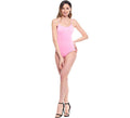 Body o Maillot de punto con tirantes rosa para mujer