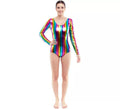 Body o Maillot metalizado multicolor para mujer