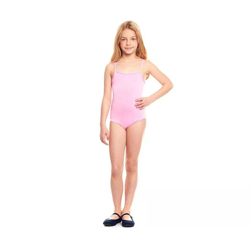 Translation missing: en.Body o Maillot Punto con tirantes rosa para niña