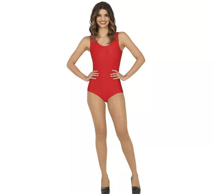 Body o Maillot Rojo sin mangas para mujer