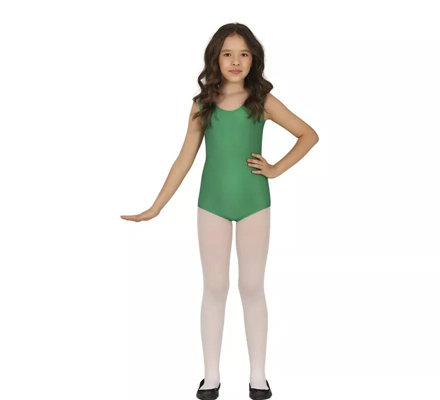 Translation missing: en.Body o Maillot Verde sin mangas para niños