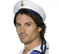 Cabin Sailor Beret with Golden Anchor