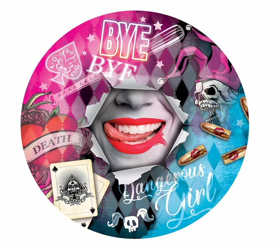 Translation missing: en.Bol Arlequina Peligrosa de Plástico de 32 cm