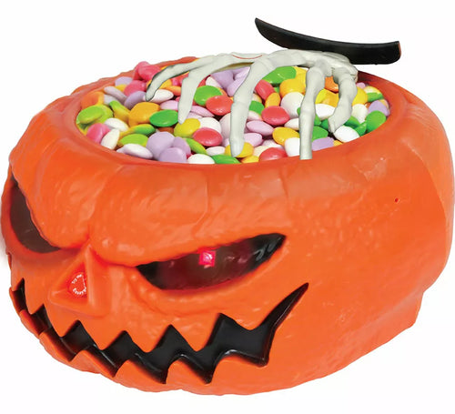 Bol Calabaza con Luz, Sonido y Movimiento de 15x25 cm