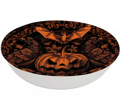 Gothic Pumpkin Plastic Bowl 32 cm