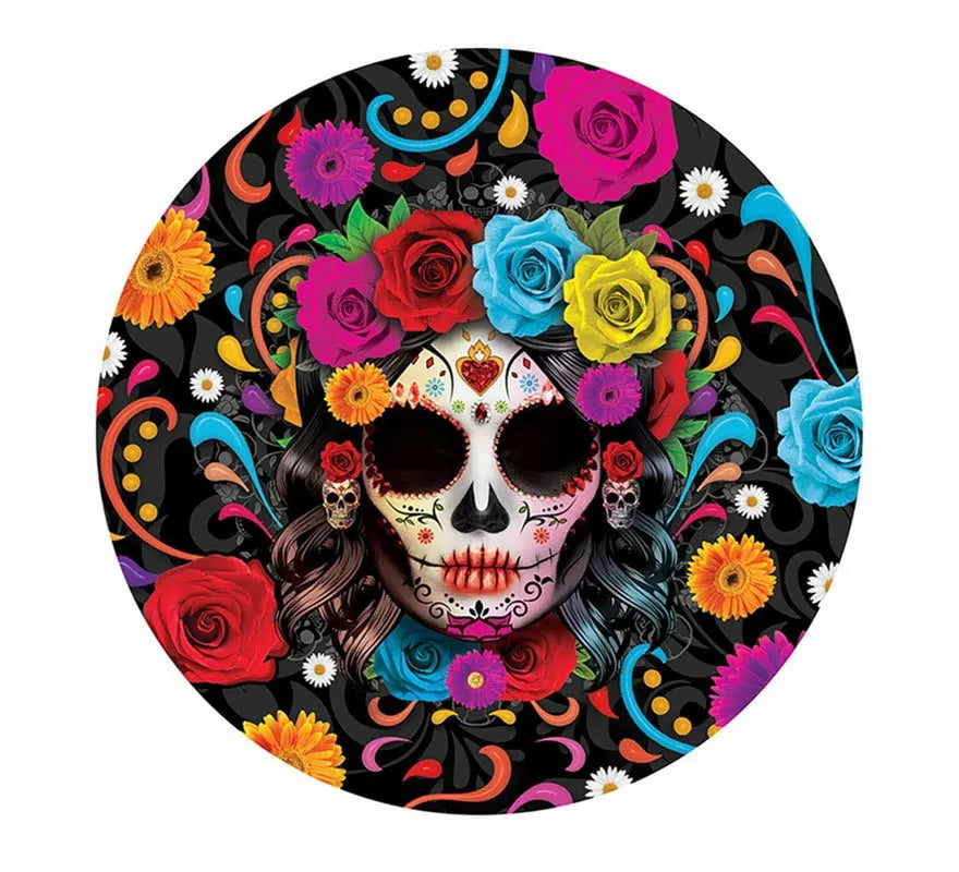 Bol Catrina colorida de plástico de 32 cm