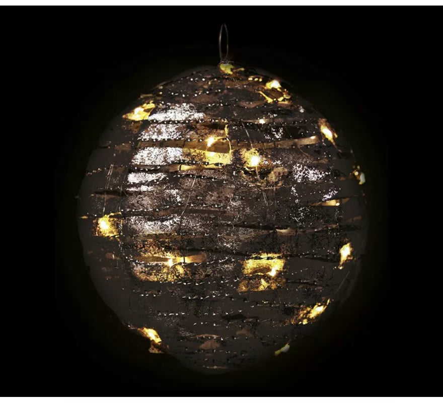 Bola de 20 Led de Tela con Luz de 20 cms