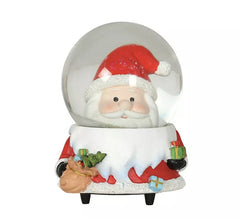 Santa Claus Face Water Ball with Music 15 cm
