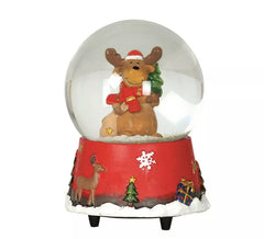 Reindeer Water Ball with Music 15 cm