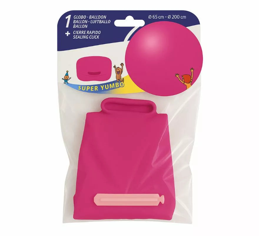 Bolsa 1 Globo 65 cm Ø SUPER YUMBO + CIERRE RÁPIDO