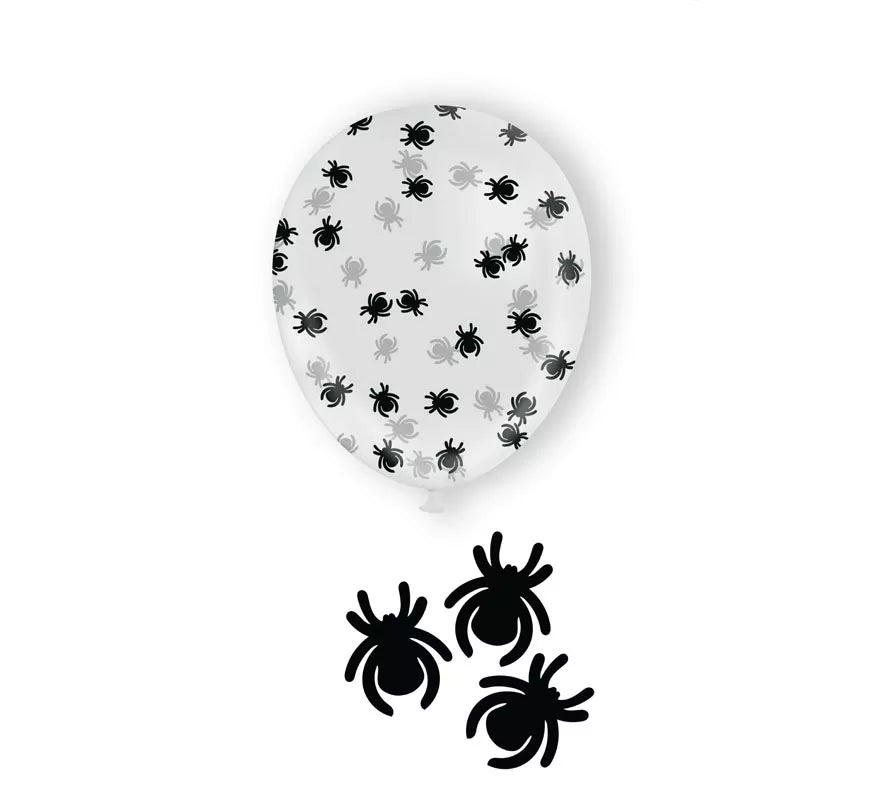 Bolsa 10 Globos con Confeti Araña