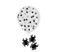 Bag of 10 Balloons with Spider Confetti