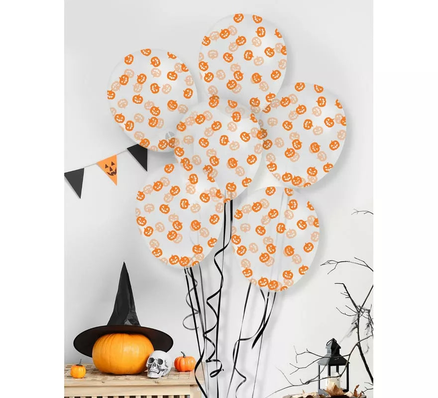 Translation missing: en.Bolsa 10 Globos con Confeti Calabaza