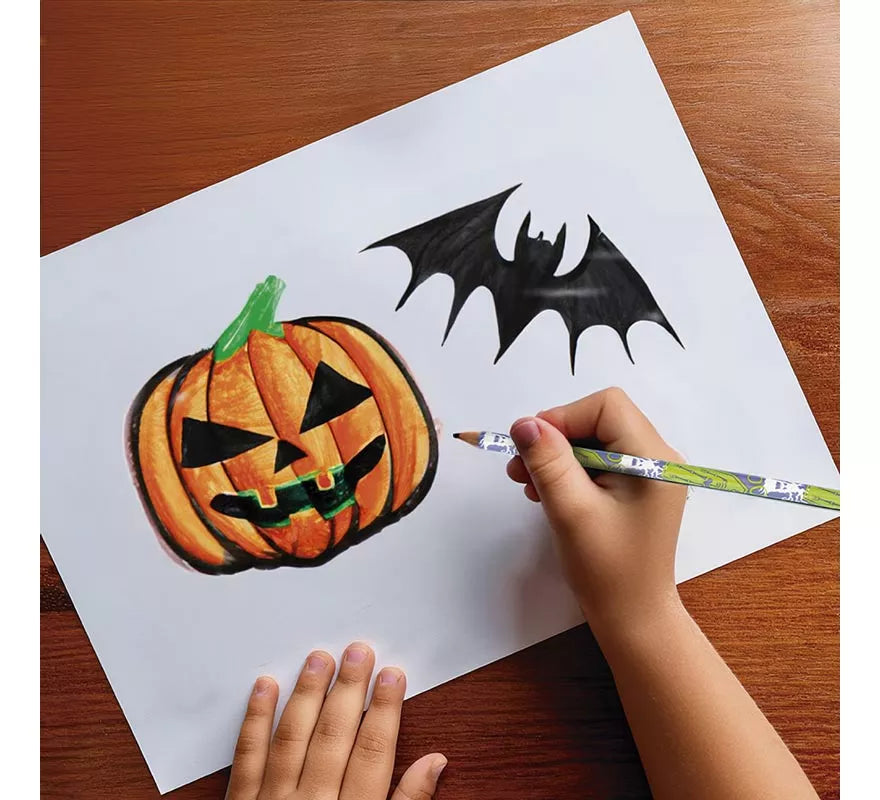 Bolsa de 12 Lápices Halloween de 18,5 cm