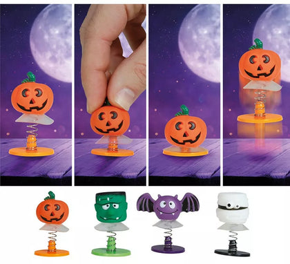 Bolsa 4 Muñecos Saltarines Halloween 4.5 cm