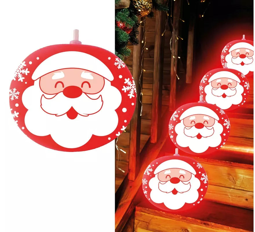 Translation missing: en.Bolsa 5 Globos Santa Claus con Luz