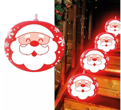 Bolsa 5 Globos Santa Claus con Luz
