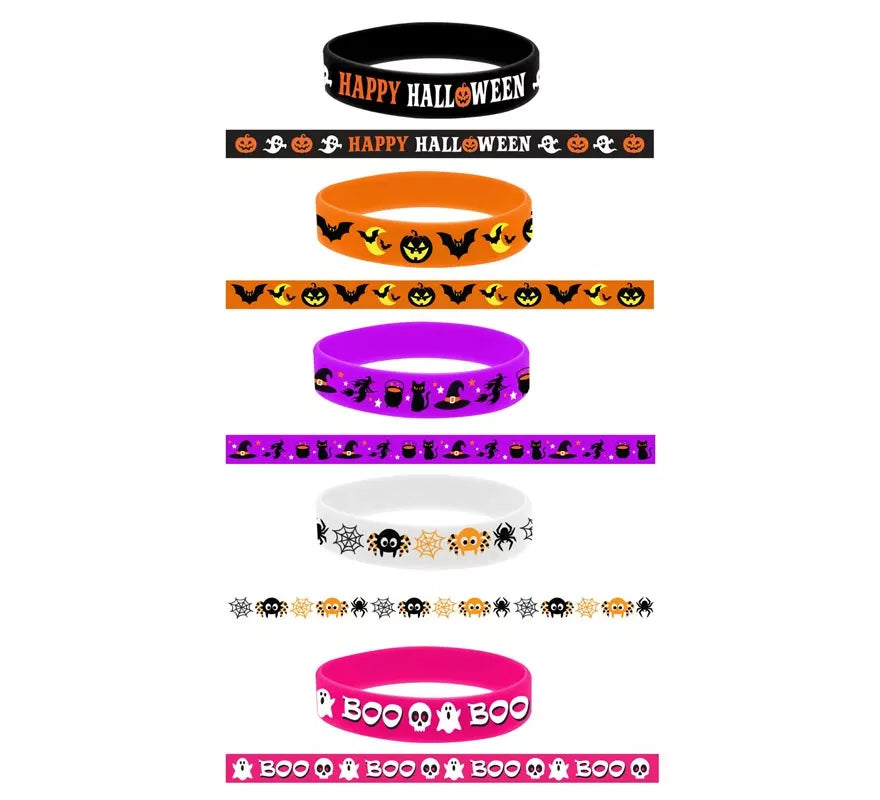 Translation missing: en.Bolsa 5 Pulseras Silicona para Halloween