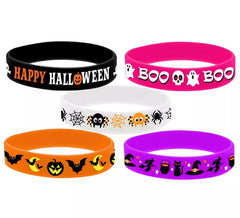 Bag of 5 Silicone Bracelets for Halloween